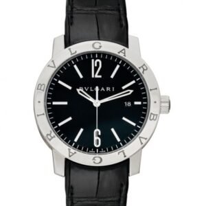 Bvlgari Automatic Black Dial Stainless Steel Men's Watch