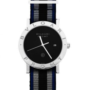 Bvlgari Aluminium Automatic Black Dial Stainless Steel Men's Watch
