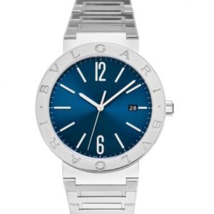 Bvlgari Automatic Blue Dial Stainless Steel Men's Watch