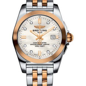 Breitling Galactic 29 Sleek Watch - Steel & rose Gold - Pearl Diamond Dial - Steel And Rose Gold Bracelet - C7234812/A792/791C