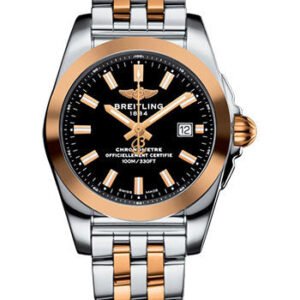 Breitling Galactic 29 Sleek Watch - Steel & rose Gold - Trophy Black Dial - Steel And Rose Gold Bracelet - C7234812/BF32/791C