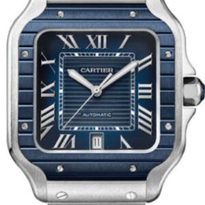 Cartier Santos De Cartier Large Automatic Stainless Steel Interchangeable Metal And Rubber - WSSA0048
