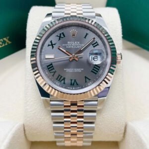 2023 Rolex Datejust 41 Wimbledon 126331 Two Tone Everose / Pink Gold Box Papers