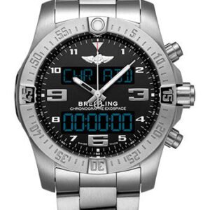 Breitling Exospace B55 Watch - Titanium - Black Dial - Metal Bracelet - EB5510H11B1E1