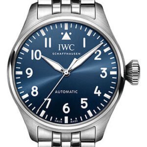 IWC Big Pilot's Watch 43 - Stainless Steel Case - Blue Dial - Stainless Steel Bracelet - IW329304