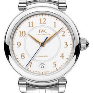 IWC Da Vinci Automatic 36 Watch - 36.0 mm Stainless Steel Case - Silver Dial - Steel Bracelet - IW458307