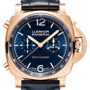 Panerai Luminor Chrono Goldtech™ Blu Notte - 44mm Polished Goldtech Case - Blue Sun-Brushed Dial - PAM01111