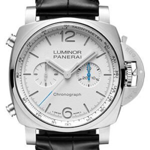 Panerai Luminor Chrono - 44mm Brushed Steel Case - White Dial - PAM01218