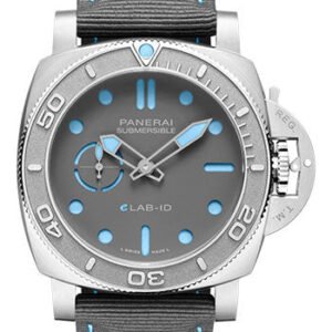 Panerai Submersible eLAB-ID - 44mm Brushed Ecotitanium Case - Grey Sandwich Ecotitanium Dial - PAM01225