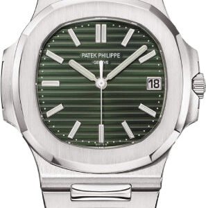 Patek Philippe Nautilus Date Sweep Seconds Stainless Steel Green Dial | 5711/1A-014