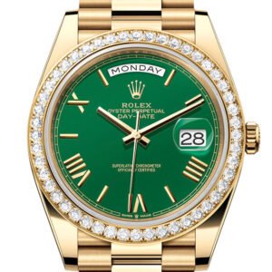 Rolex Day-Date 40 Green Dial Yellow Gold President Men's Watch 228348RBR 228348