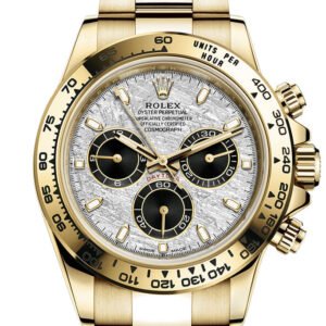 Rolex Cosmograph Daytona Meteorite Dial Yellow Gold Men's Watch 116519LN