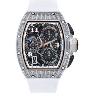 Richard Mille Lifestyle Flyback Chronograph White Gold & Medium Set Diamonds RM 72-01 - BRAND NEW