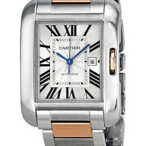 Cartier Tank Anglaise Watch - Medium Steel And Pink Gold Case - W5310037