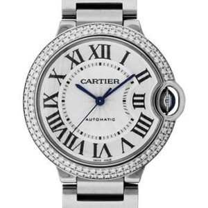Cartier Ballon Bleu de Cartier Watch - Medium White Gold Case - Diamond Bezel - WE9006Z3