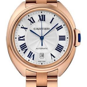 Cartier Cle De Cartier Watch - 40 mm Pink Gold Case - Silver Dial - WGCL0002