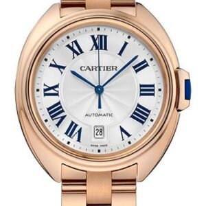 Cartier Cle de Cartier Watch - 40 mm Pink Gold Case - Silvered Dial - WGCL0020