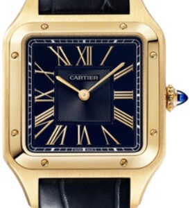 Cartier Santos-Dumont Watch large yellow Gold Leather - WGSA0115
