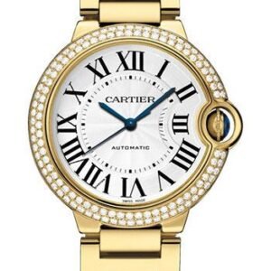 Cartier Ballon Bleu de Cartier Watch - 36 mm Yellow Gold Case - Double Diamond Bezel - WJBB0007