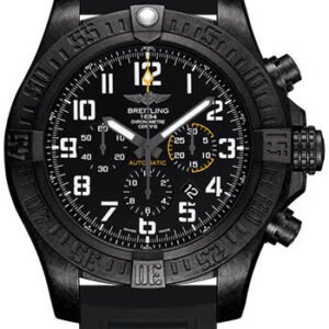 Breitling Avenger Hurricane 12h Watch - Breitlight - Volcano Black Dial - Black Diver Pro III Strap - Tang Buckle - XB0170E41B1S2