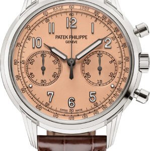 Patek Philippe Complications Chronograph White Gold Rose-Gilt Opaline Salmon Dial | 5172G-010