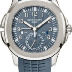 Patek Philippe Aquanaut Travel Time White Gold Blue-Gray Dial | 5164G-001