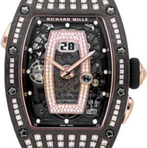 Richard Mille Automatic Winding Gem-Set Carbone TPT Diamond Black | RM037 (2)