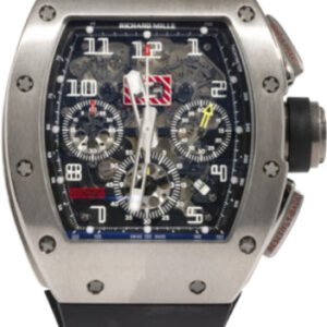 Richard Mille Chronograph Felipe Massa White Gold 50mm Openworked Dial | RM11-FM