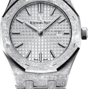 Audemars Piguet Royal Oak Frosted White Gold Quartz 33mm Rhodium Index Bracelet | 67653BC.GG.1263BC.01