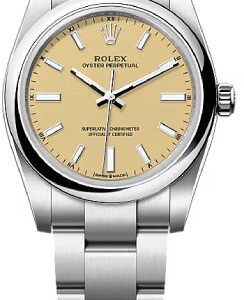 Rolex Oyster Perpetual 34 Beige Dial Oyster Bracelet - 124200 - 2025