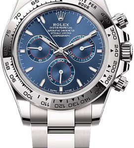 Rolex Cosmograph Daytona 40mm White Gold Bright Blue Dial Oyster Bracelet - 126509 - 2025
