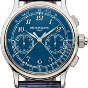 Patek Philippe Grand Complications Split Seconds Chronograph Platinum Blue Enamel Dial | 5370P-011