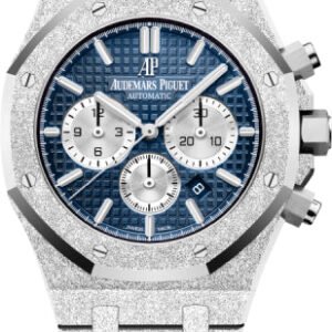 Audemars Piguet Royal Oak 41mm Frosted Gold Chronograph Blue Dial - 26331BC.GG.1224BC.02