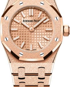 Audemars Piguet Royal Oak 23mm Mini Frosted Gold Quartz Pink Gold Dial | 67630OR.GG.1312OR.01